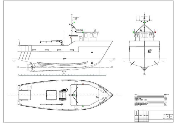 Рыболовный бот скулте чертежи