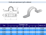 Скоба двухлапковая К144 у2