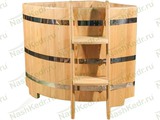 Купели для бани и сауны угловые из лиственницы