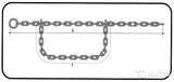 Цепи двух концевые для привязи скота