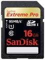 Карта памяти Sandisk Extreme Pro SDHC UHS Class 1 95MB/s 16GB 1200 руб