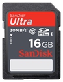 Карта памяти Sandisk Ultra SDHC Class 10 UHS-I 30MB/s 16GB 410 руб.