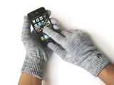 Перчатки Weskent Gloves Grey Melange с токопроводящей нитью для iPhone