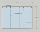 Штора для гаража 480 гр/м2/Завеса/Стандартный Полог/Тент/ 2 на 3