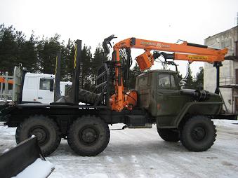 Урал-375 лесовоз с ГМП СФ-65С