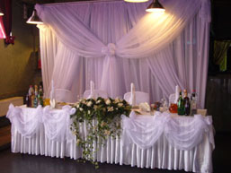 Аренда чехлов на стулья, скатертей, фуршетных юбок