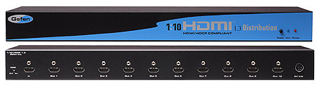 EXT-HDMI1.3-1410-SIL - Распределитель сигналов HDMI 1:10 стандарта 1.3