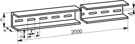 Профели монтажные К225, К235