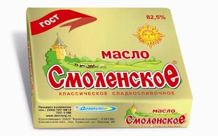 сливочное масло Смоленское