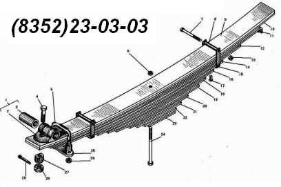 рессора газ 24