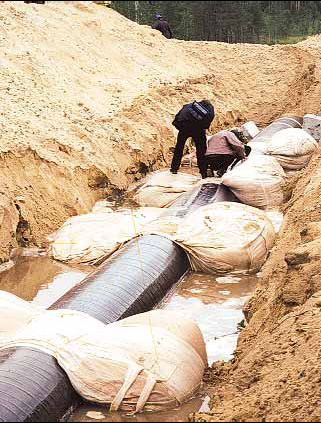 Контейнеры текстильные (КТ) для балластировки трубопроводов