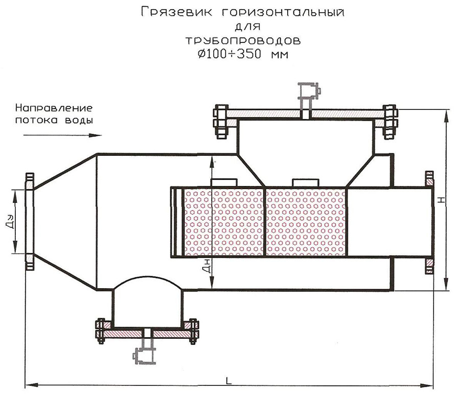 Грязевики горизонтальные