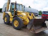 Komatsu WB97S-2 б/у, Экскаватор-погрузчик Komatsu WB97S-2 б/у, Трактор