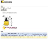 Резец дорожный Kennametal RZ25 (RZ4-02P) - Kennametal 3121185